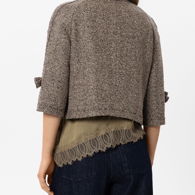 Fischgrat-Jacke