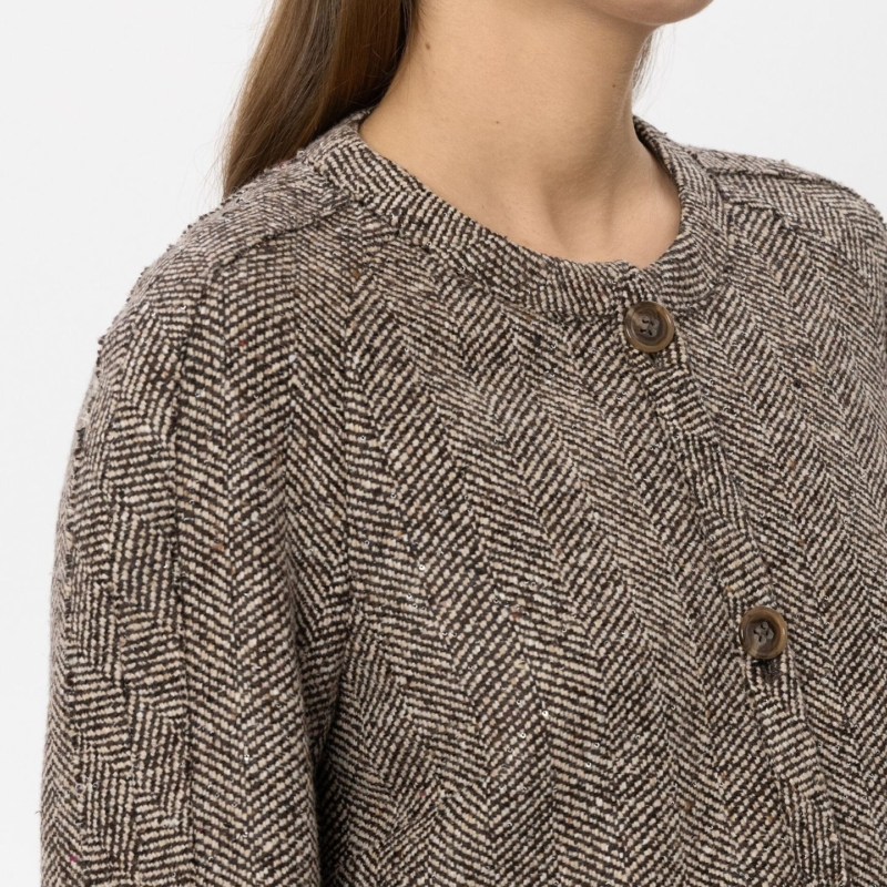 Fischgrat-Jacke