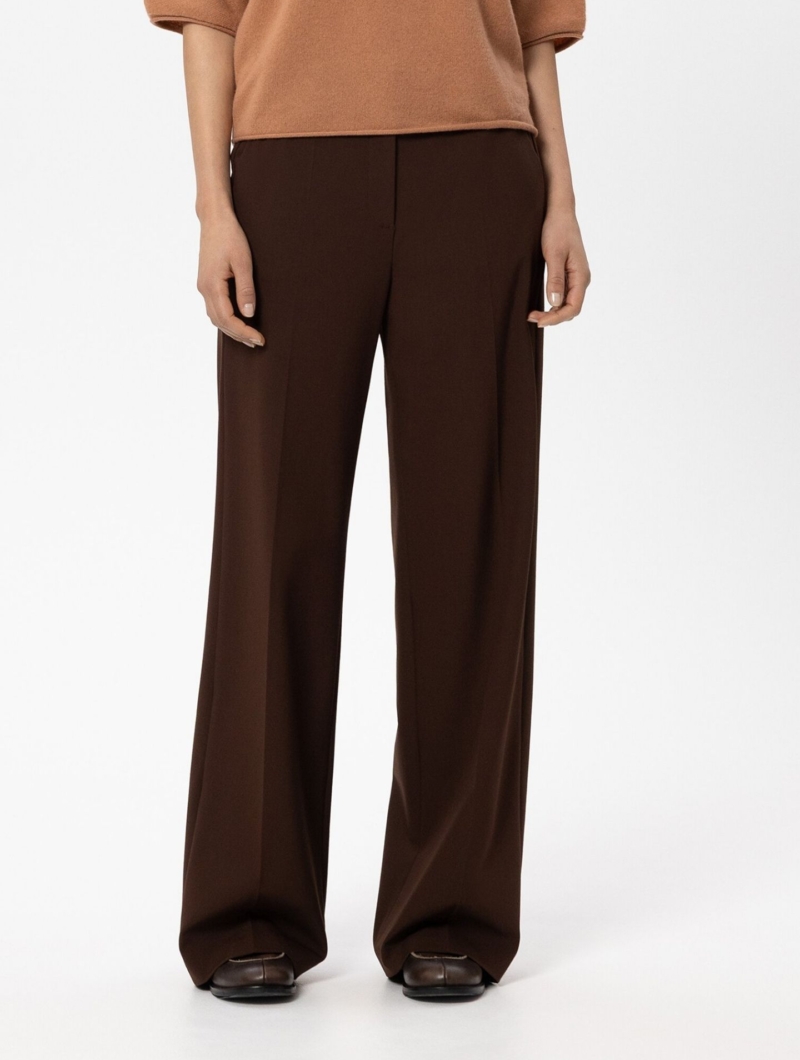 Wideleg-Pants mit Bundfalten 