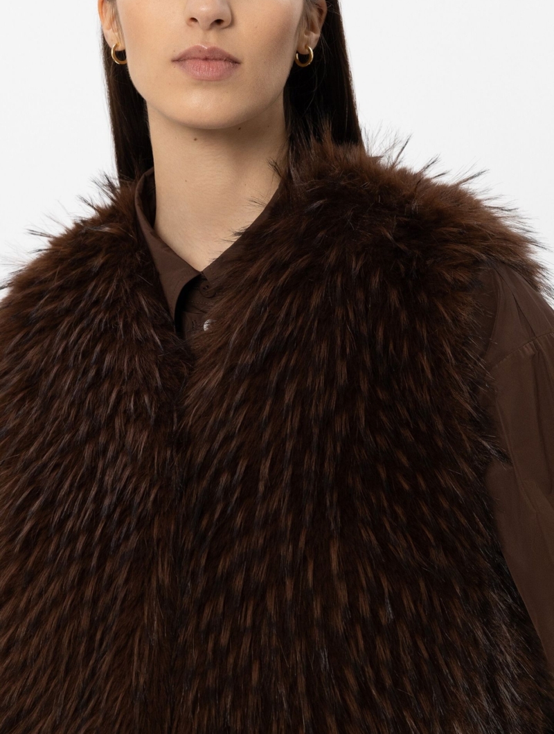 Boho-Weste in Fell-Optik 