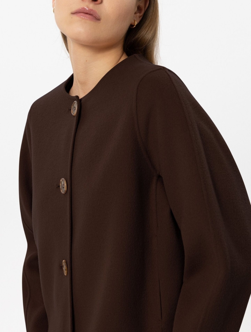 Doubleface-Jacke mit Schal 