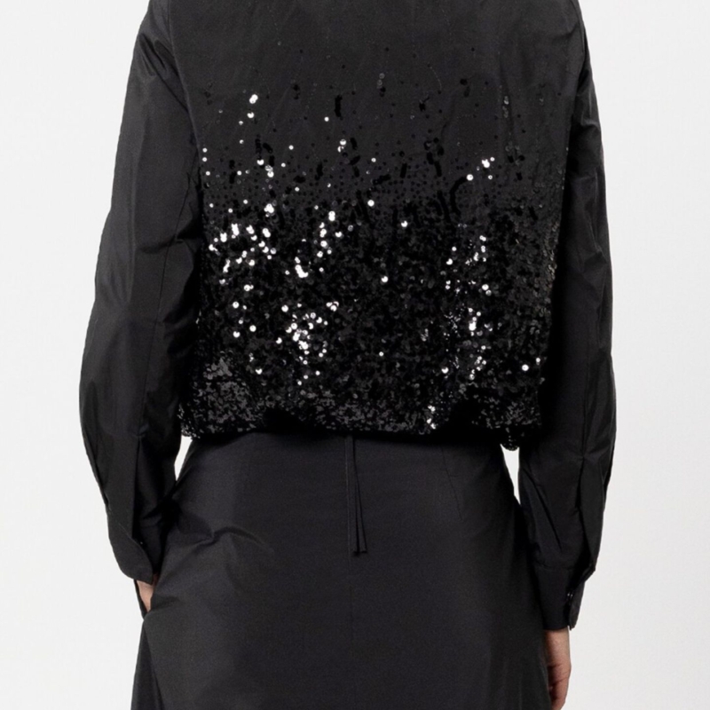 Pailletten-Taft-Blouson