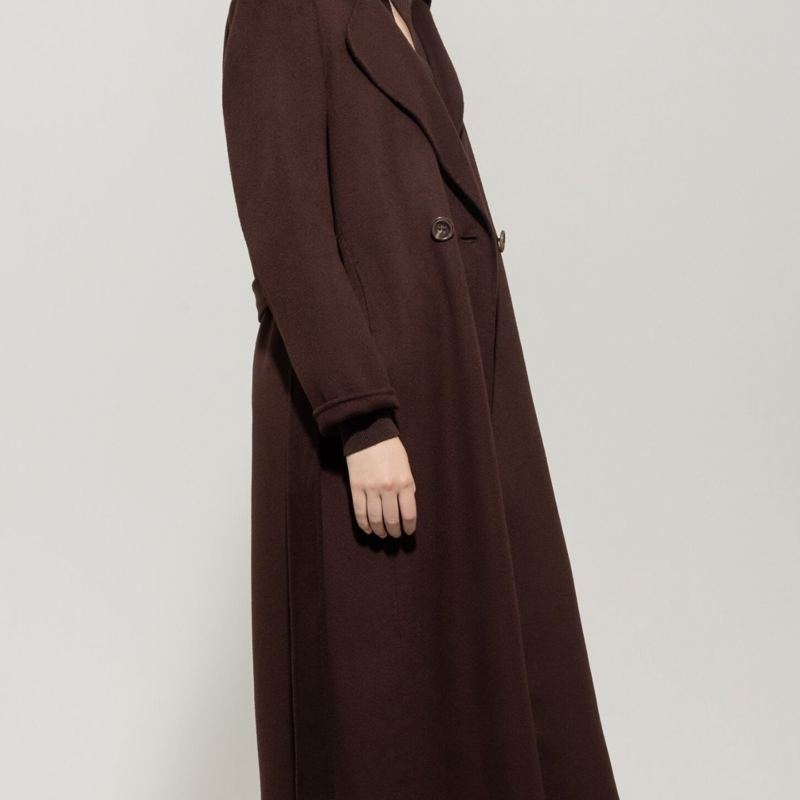 Doubleface-Mantel mit Gürtel