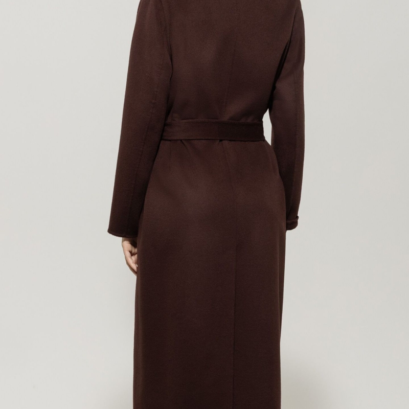 Doubleface-Mantel mit Gürtel