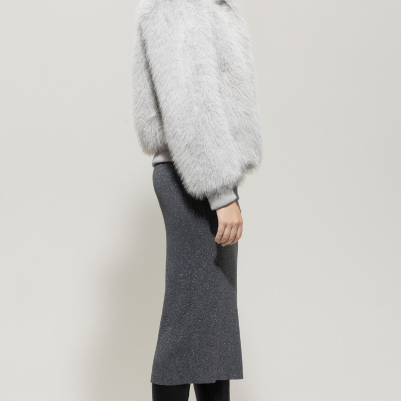 Blouson in Fell-Optik