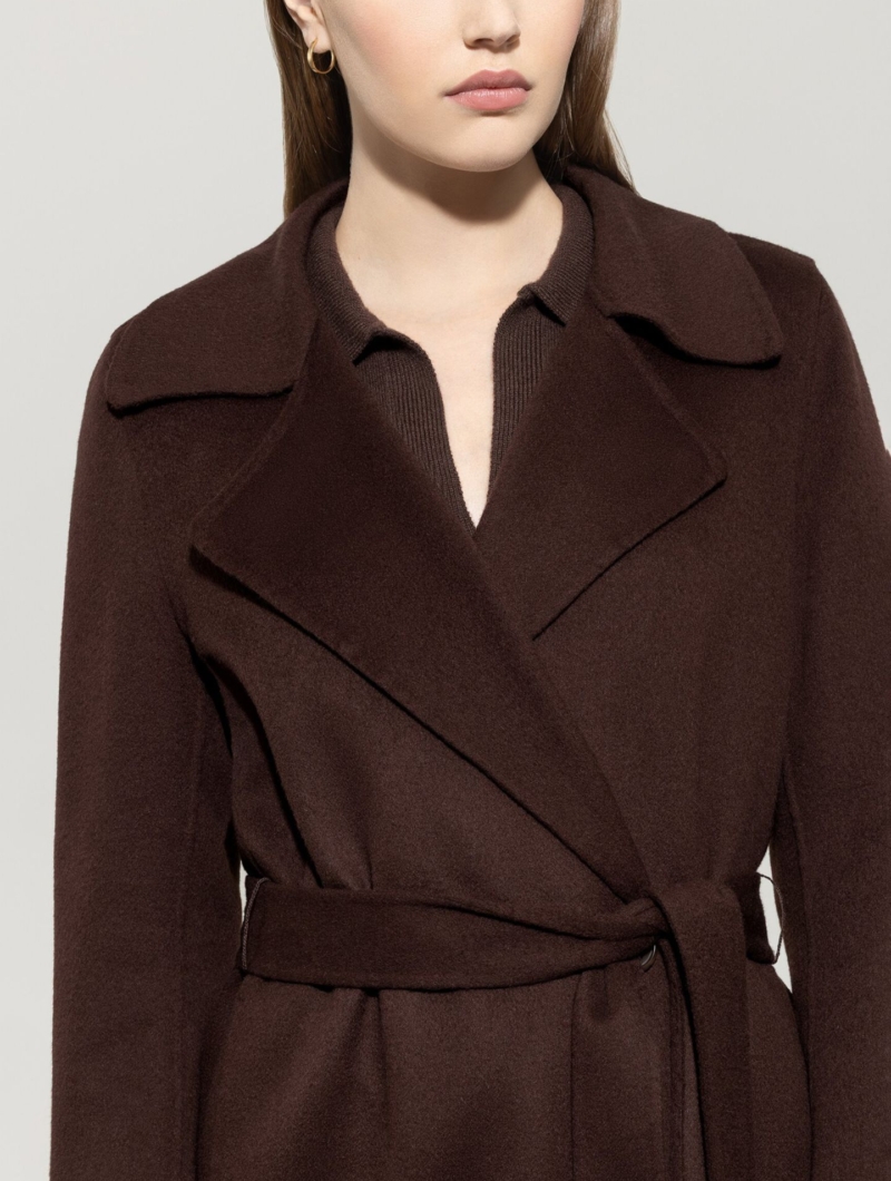 Doubleface-Mantel mit Gürtel 