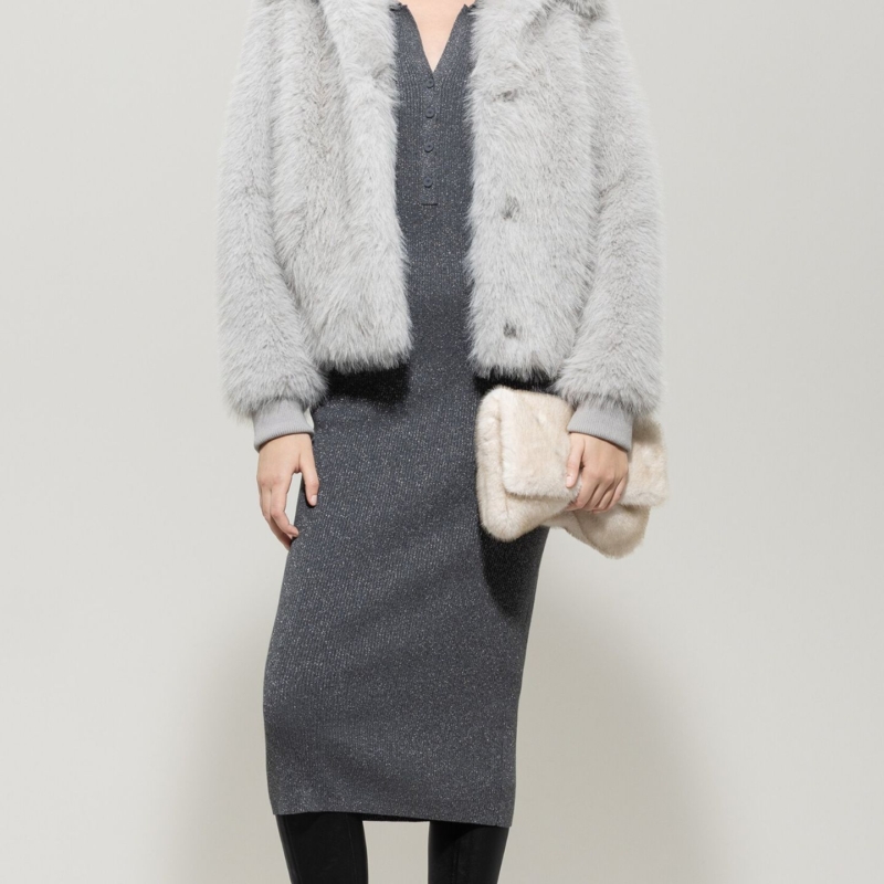 Blouson in Fell-Optik