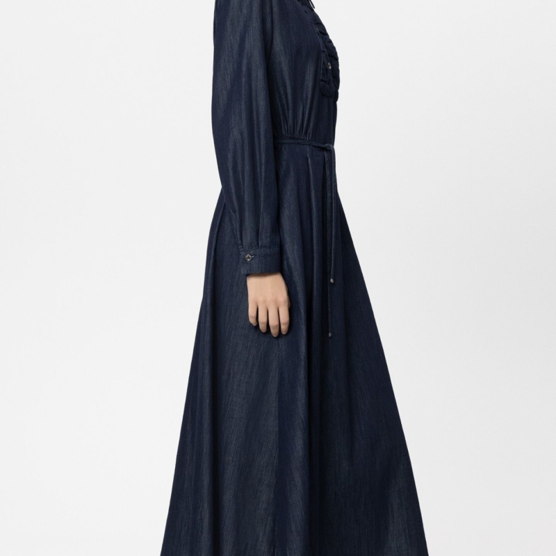 Denim-Maxi-Kleid